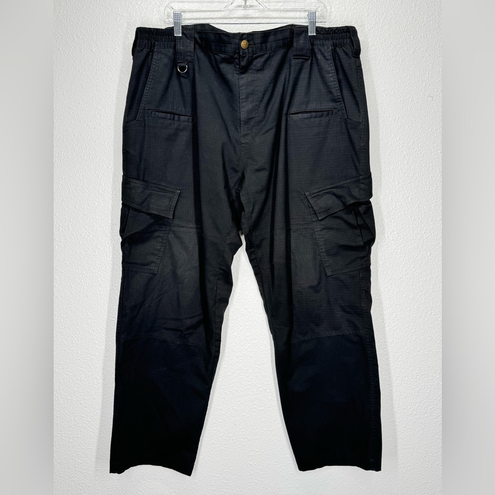 CQR Black Cargo Utility Tactical Rip Stop Pants 42x32 TLP730 Mens